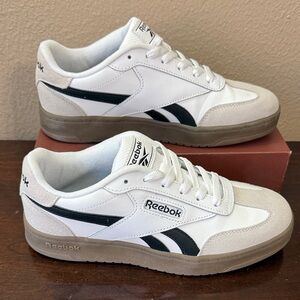 Reebok Women’s White and Black Forte Lounger Sneakers